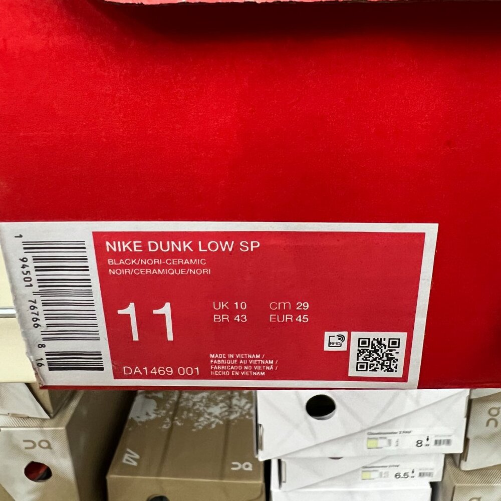 Nike Men's Size 11 Dunk Low Ceramic Orange Black DA1469 001 - New - Picture 7 of 7